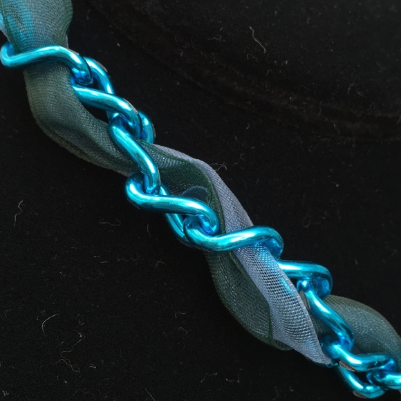 Gorgeous Handcrafted Dog Collar, Bahama Blue - Picture 3 of 7